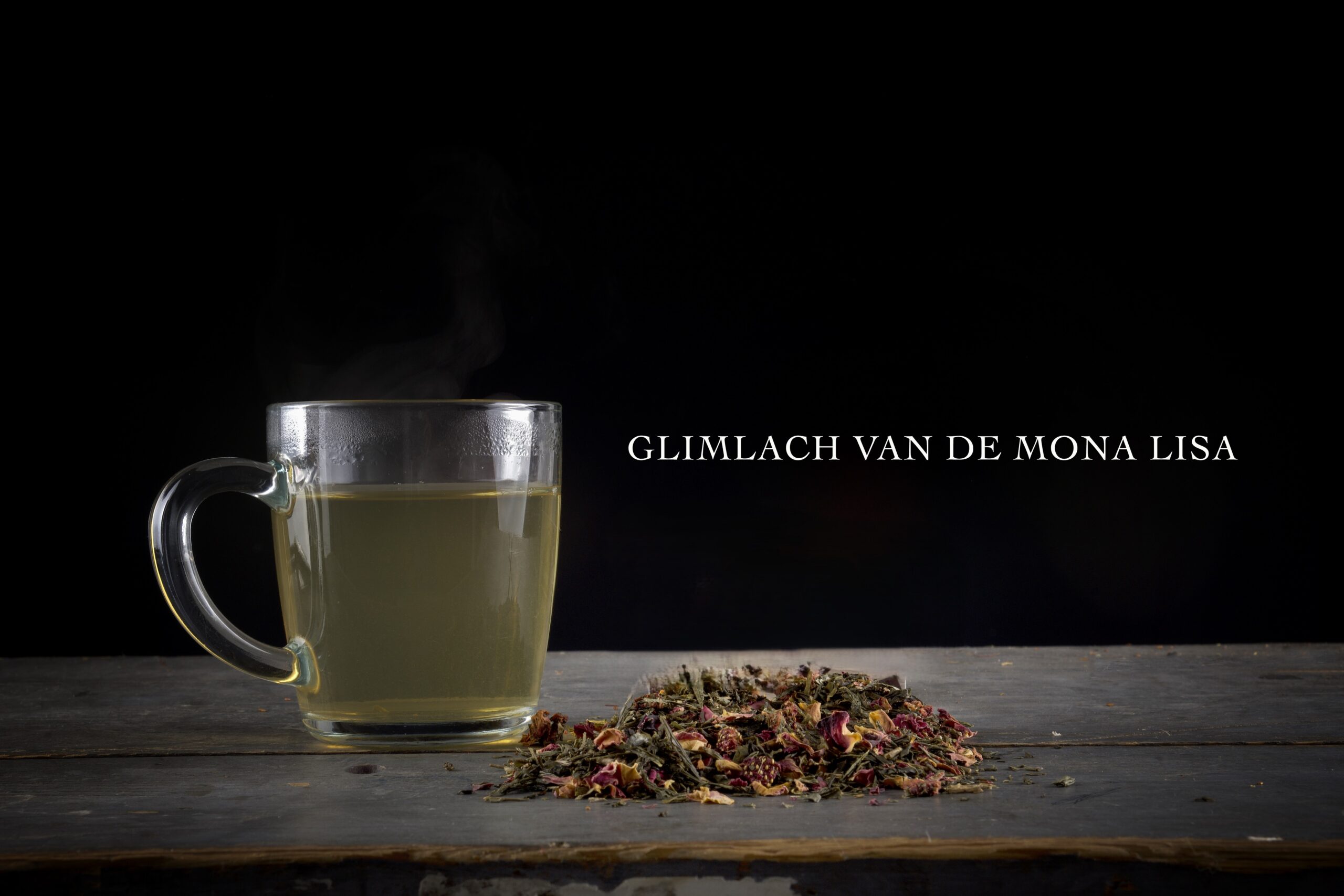 Glimlach van de Mona Lisa - groene thee