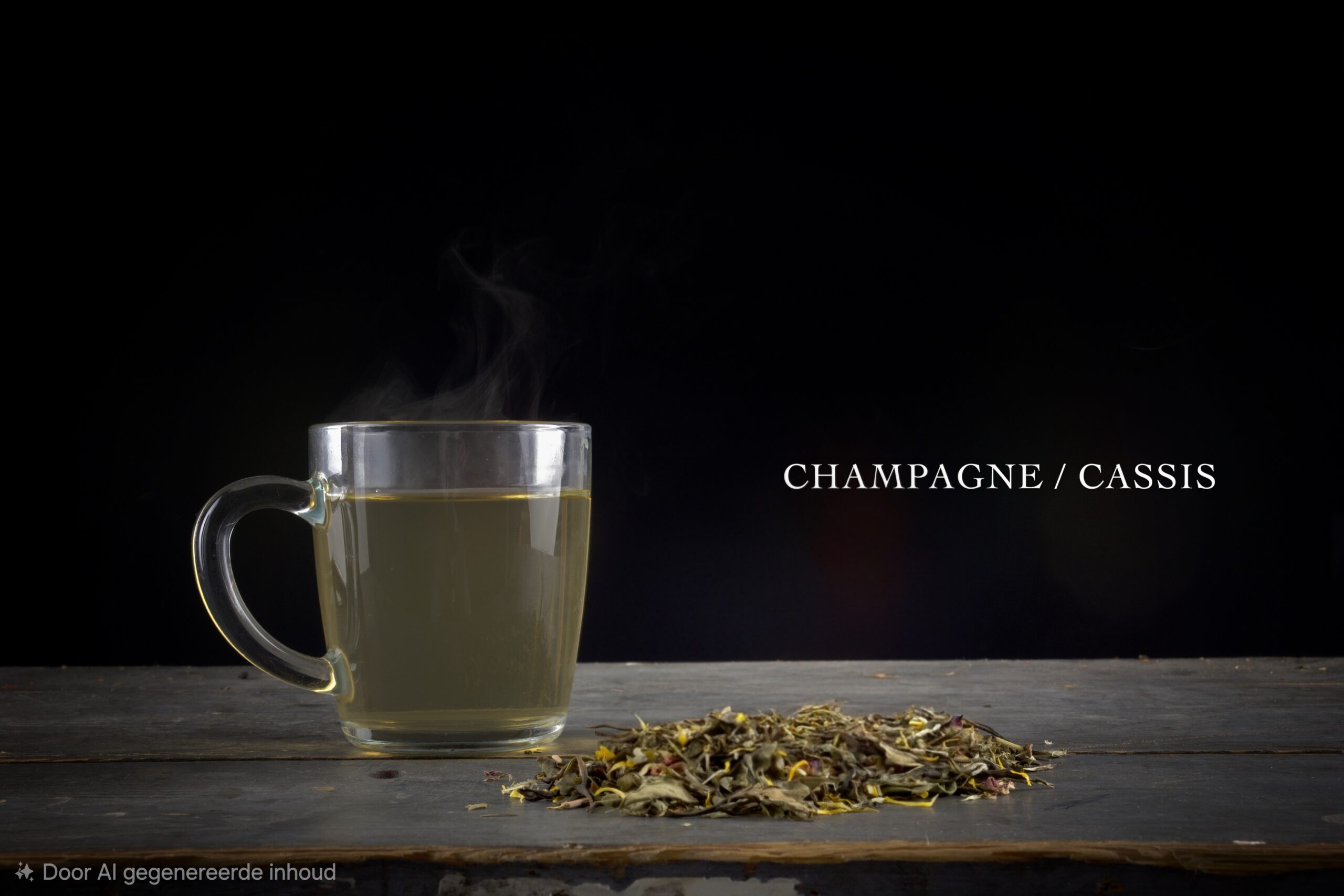 Champagne Cassis - groen/witte thee
